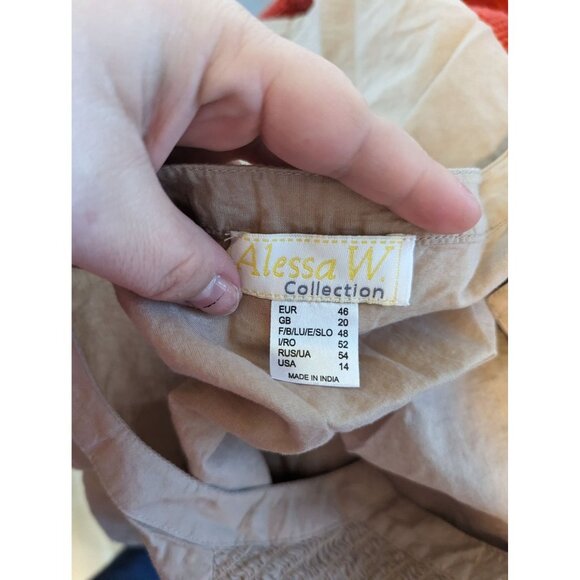 Alessa W Collection Women's size 14 Top - Picture 3 of 4